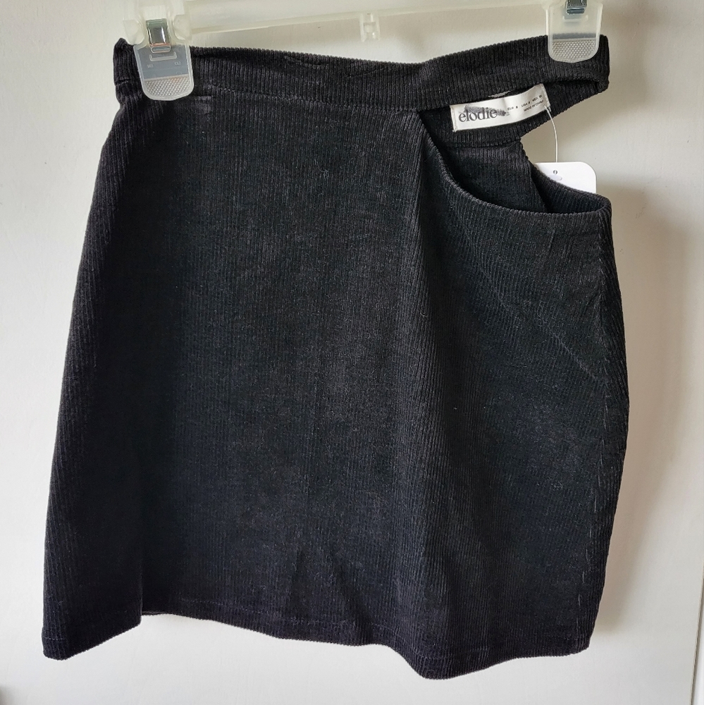 Womens Elodie Ribbed Coderoy Skirt Size S